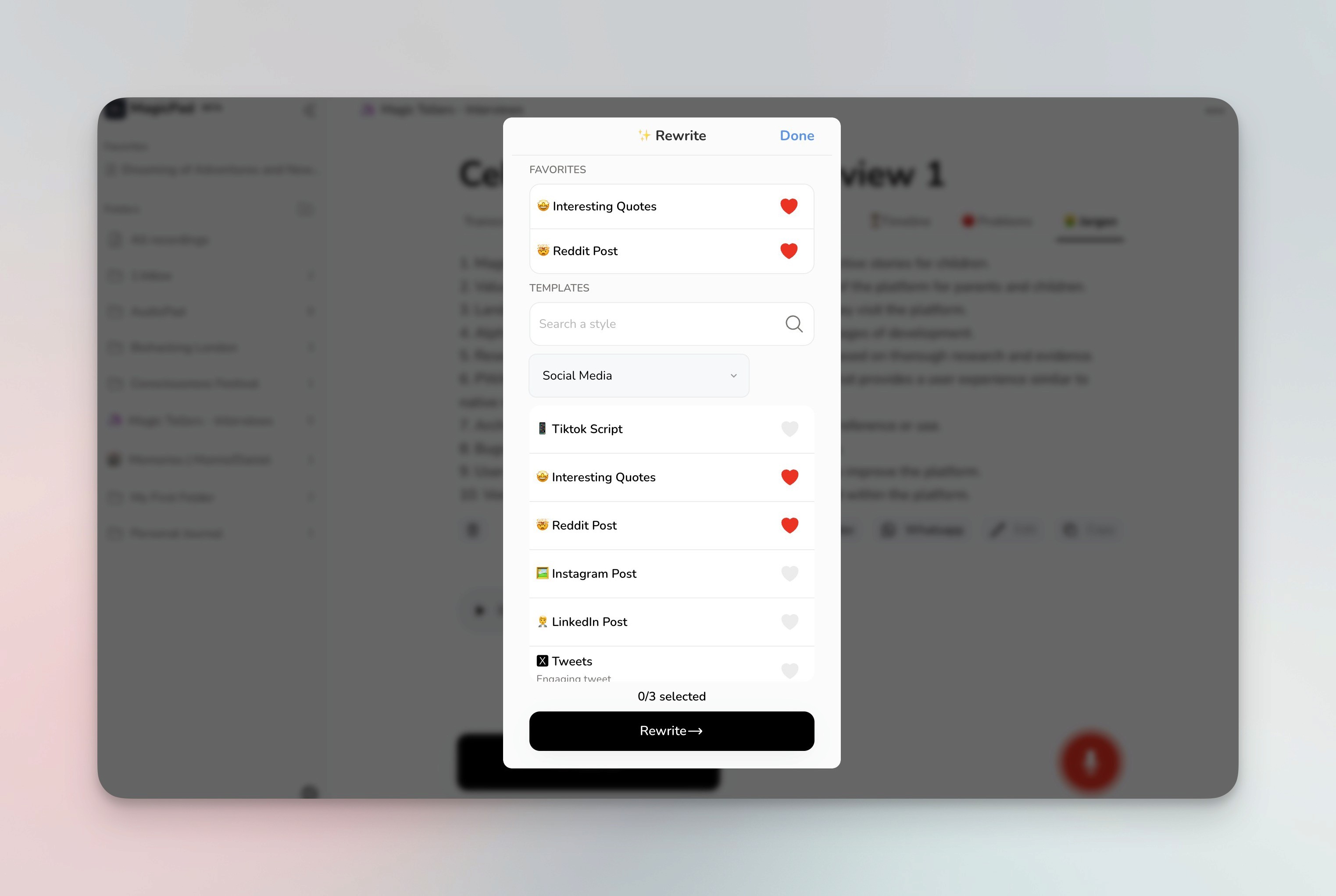 Magic Pad screenshot